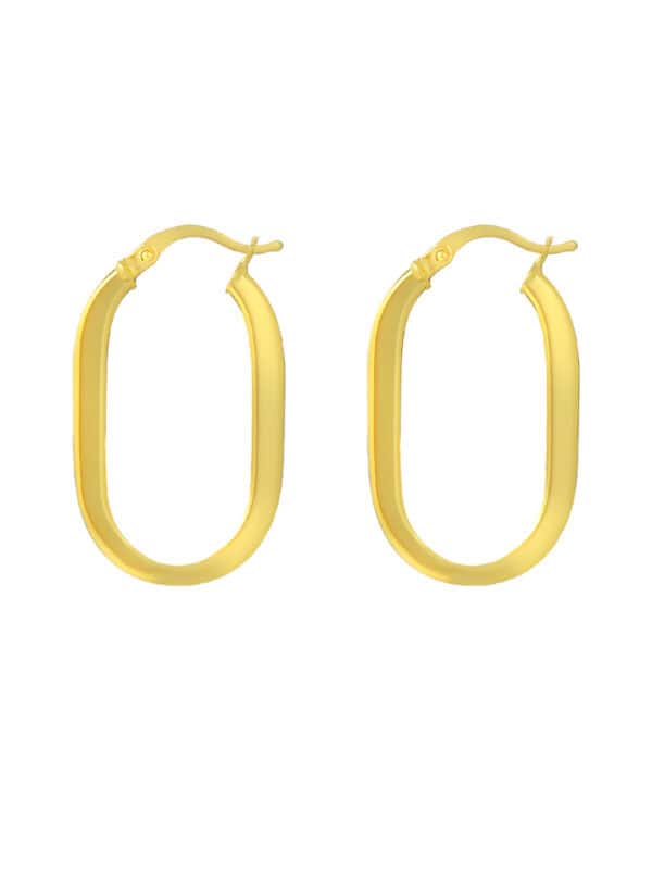 TOMEI Lusso Italia Loop Earrings, Yellow Gold 916