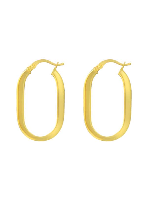 TOMEI Lusso Italia Loop Earrings, Yellow Gold 916