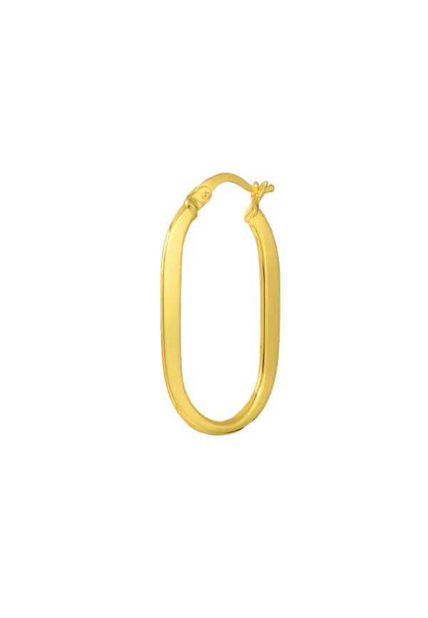 TOMEI Lusso Italia Loop Earrings, Yellow Gold 916