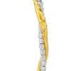 TOMEI Dual-Tone Bead Bangle, Yellow Gold 916