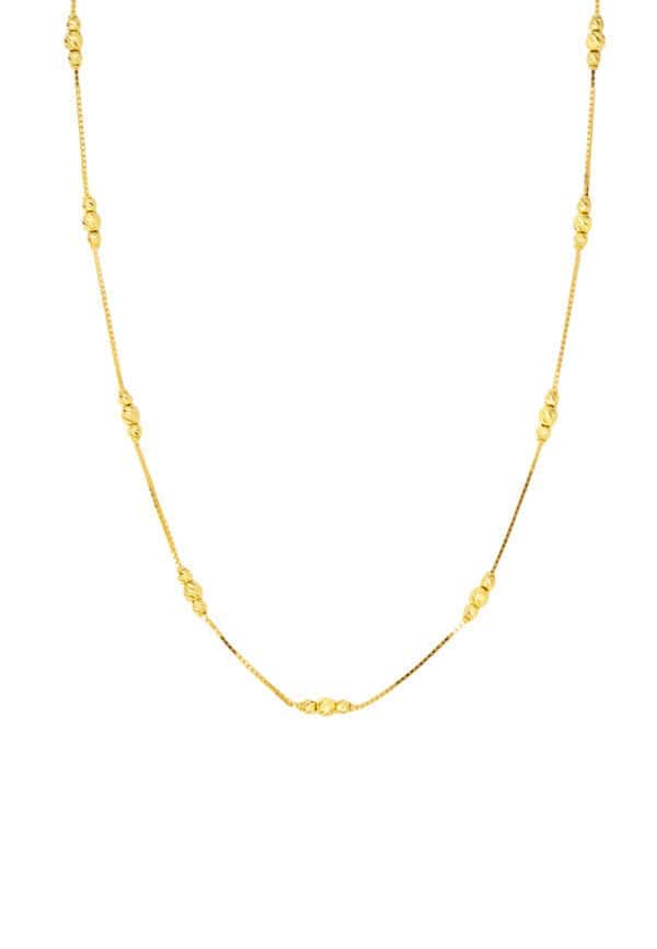 TOMEI Bead Necklace, Yellow Gold 916