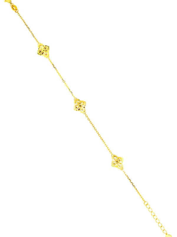 TOMEI Flower Bracelet, Yellow Gold 916