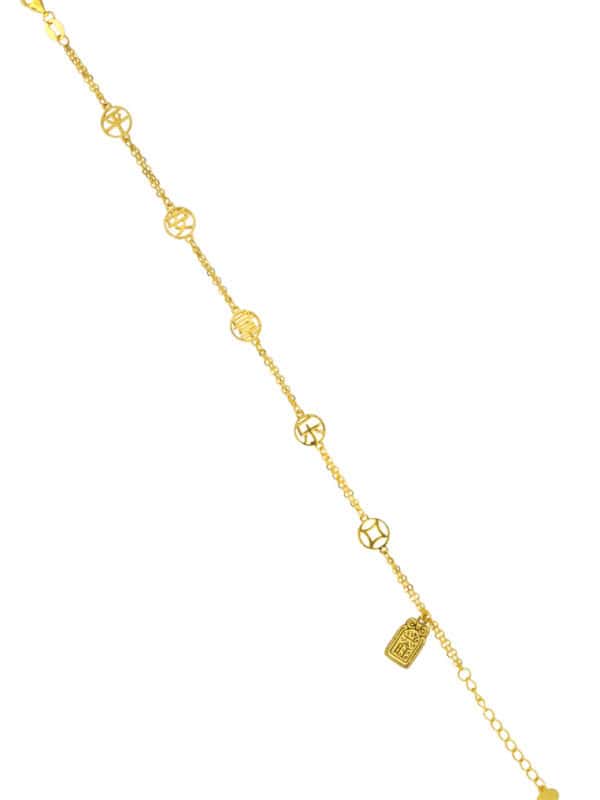 TOMEI Bracelet of Happiness, Yellow Gold 916