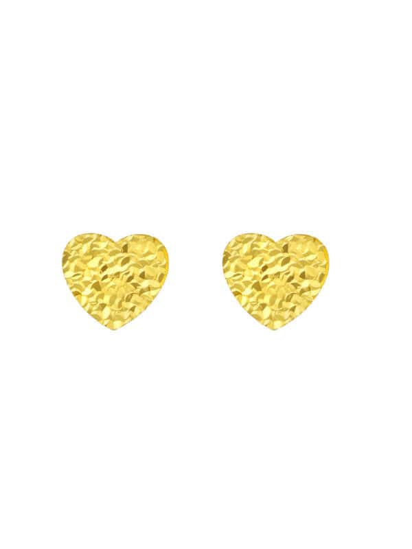 TOMEI Love Earrings, Yellow Gold 916