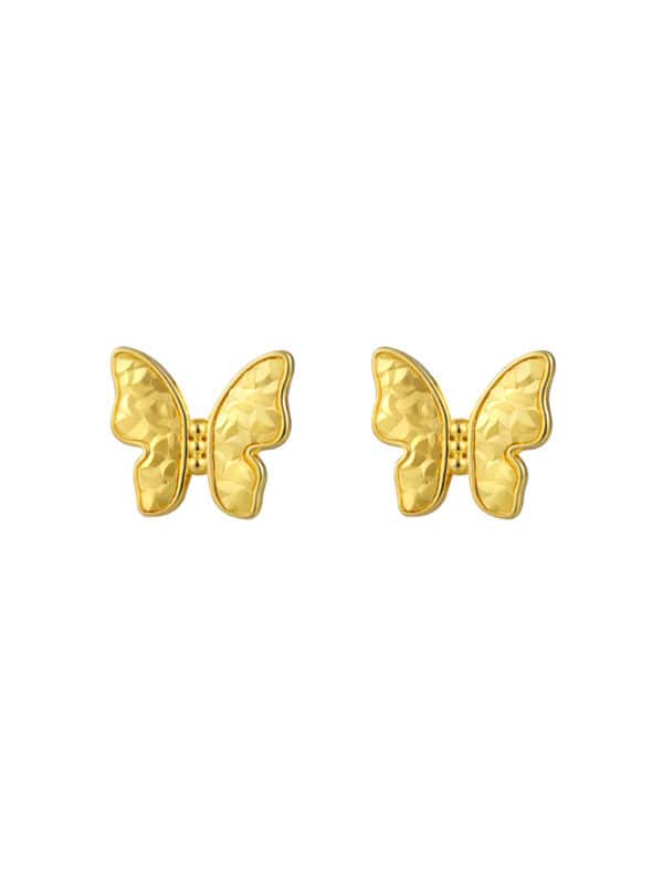 TOMEI Butterfly Earrings, Yellow Gold 916