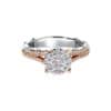 TOMEI Blooms Of Fortune Diamond Ring, White+Rose Gold 750