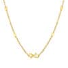 TOMEI Infinity Tie Necklace, Yellow Gold 916