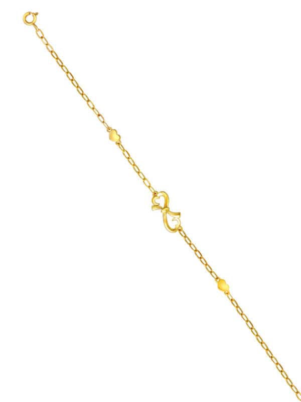 TOMEI Infinity Tie Bracelet, Yellow Gold 916