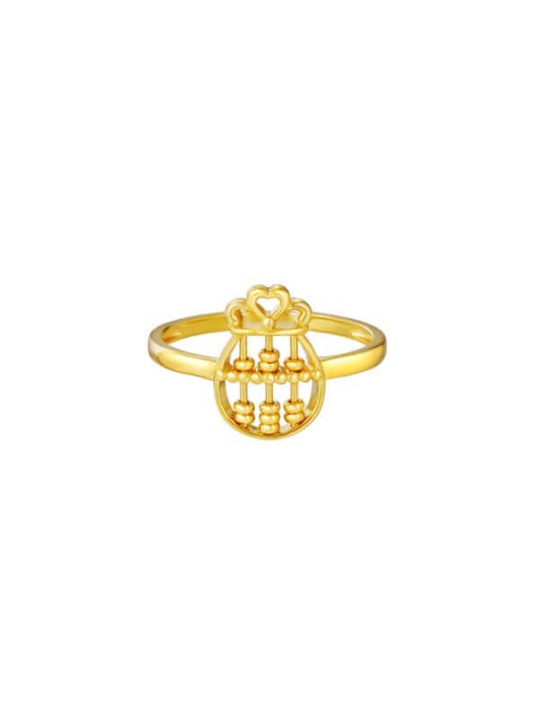 TOMEI Fu-Dai Abacus Ring, Yellow Gold 916