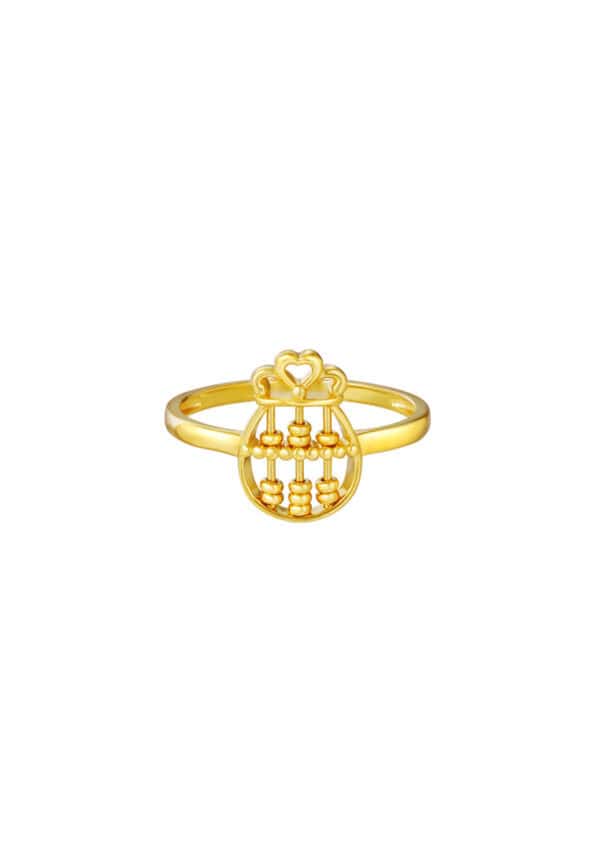 TOMEI Fu-Dai Abacus Ring, Yellow Gold 916