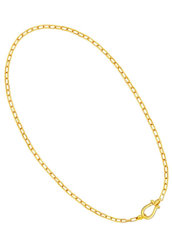 TOMEI Lucky Horseshoe Necklace, Yellow Gold 916