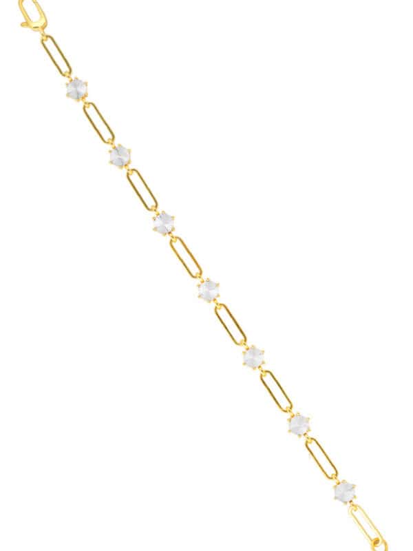 TOMEI Diamond Cut Collection Bracelet, Yellow Gold 916