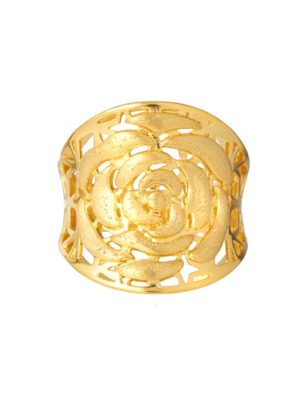 TOMEI Blossom Ring, Yellow Gold 916