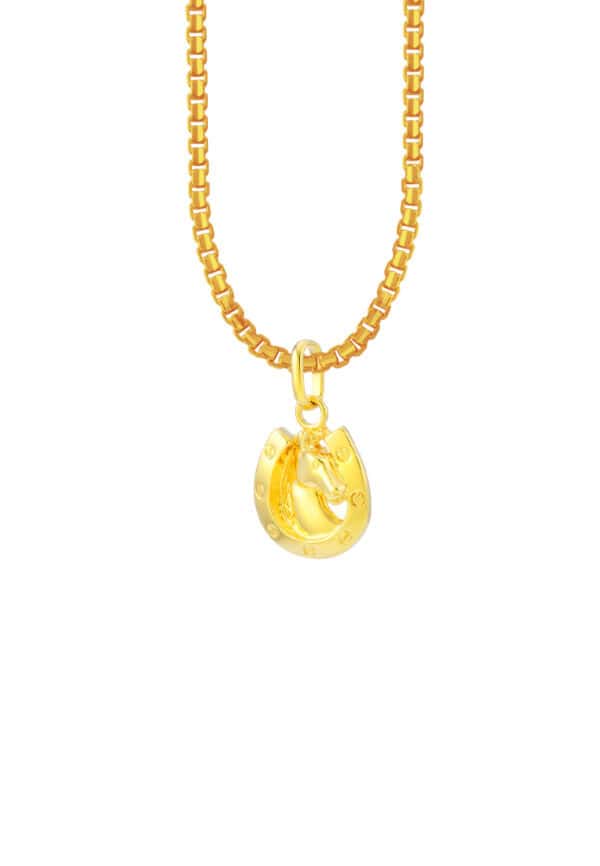 TOMEI Horse Pendant, Yellow Gold 916