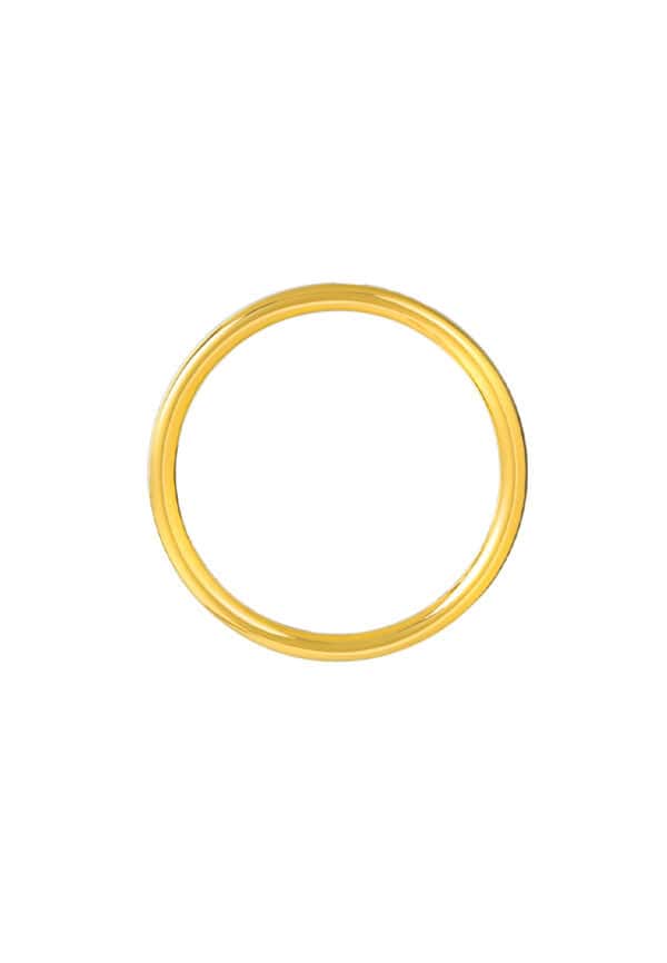 TOMEI Plain Band Ring, Yellow Gold 916