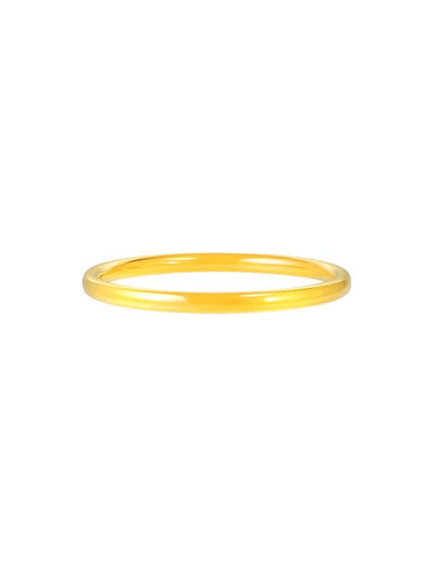 TOMEI Plain Band Ring, Yellow Gold 916