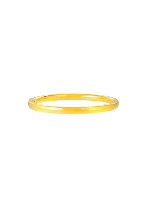 TOMEI Plain Band Ring, Yellow Gold 916