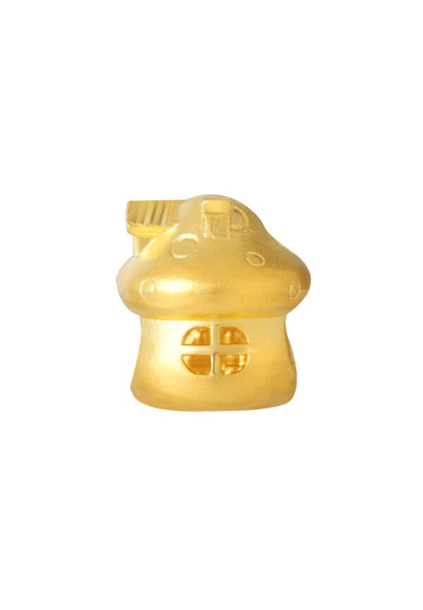 TOMEI Chomel Collection Mushroom House Charm, Yellow Gold 916