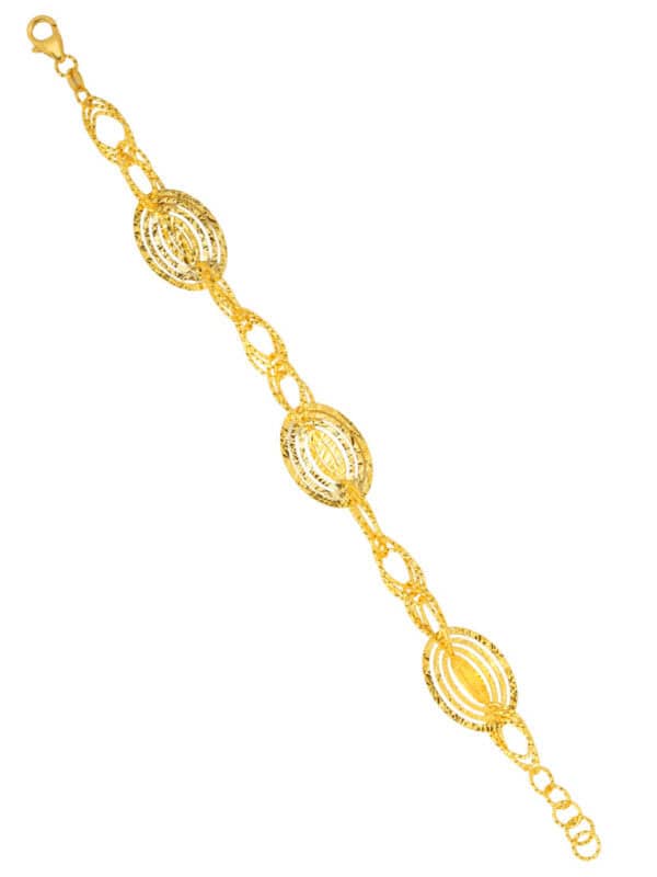 TOMEI Lusso Italia Bracelet, Yellow Gold 916