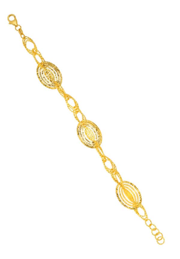 TOMEI Lusso Italia Bracelet, Yellow Gold 916