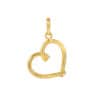 TOMEI Heart Pendant, Yellow Gold 916