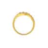 TOMEI Dual-Tone Ring, Yellow Gold 916