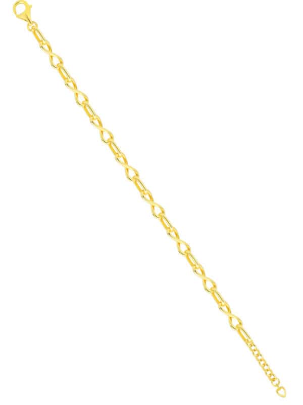 TOMEI Infinity Linked Bracelet, Yellow Gold 916