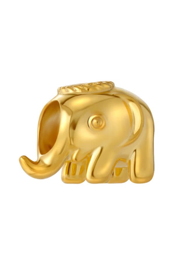 TOMEI Wealthy Elephant Charm, Yellow Gold 916/22K