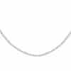Tomei Sparkling Necklace, Unisex White Gold 585/14K
