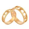 TOMEI Endless Love Couple Rings, Yellow Gold 916/22K