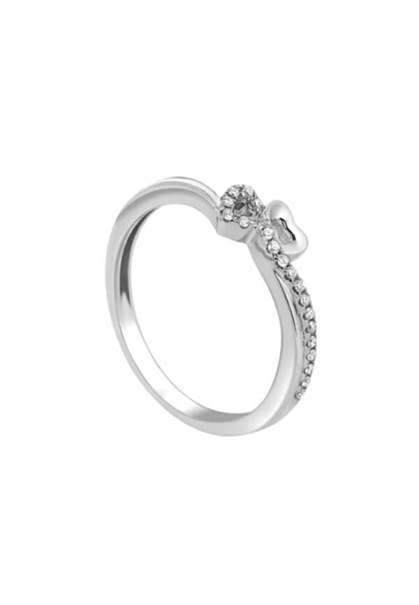 TOMEI Love Is Beautiful Collection Diamond RIng, White Gold 585/14K