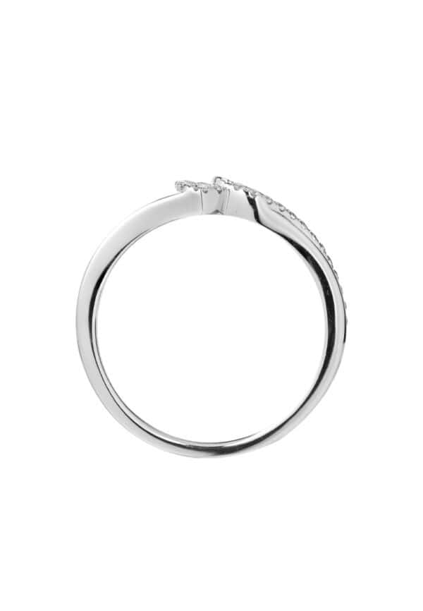 TOMEI Love Is Beautiful Collection Diamond RIng, White Gold 585/14K
