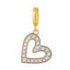 TOMEI Twinkling Heart Charm, Yellow Gold 916/22K