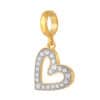 TOMEI Twinkling Heart Charm, Yellow Gold 916/22K