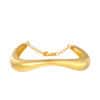 TOMEI Anastasia Sophisticated Curved Bangle, Yellow Gold 916/22K