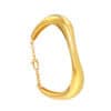 TOMEI Anastasia Sophisticated Curved Bangle, Yellow Gold 916/22K