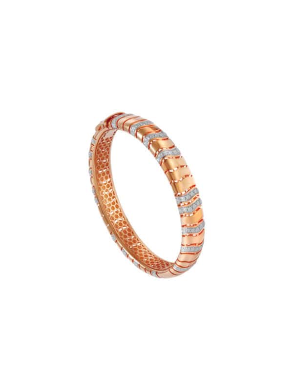TOMEI Diamond Cut Collection Bangle, Yellow Gold 916