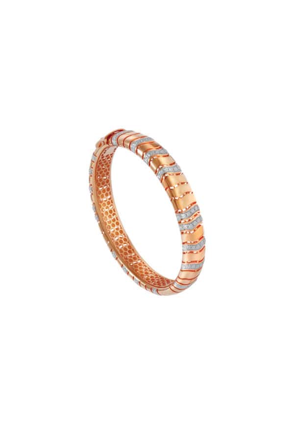 TOMEI Diamond Cut Collection Bangle, Yellow Gold 916