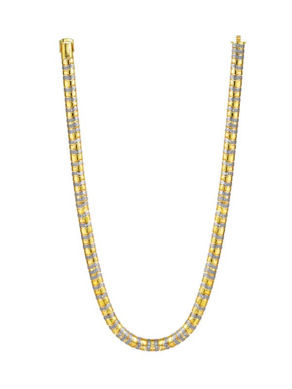 762_0017_DSC00288 TOMEI Diamond Cut Collection Necklace, Yellow Gold 916