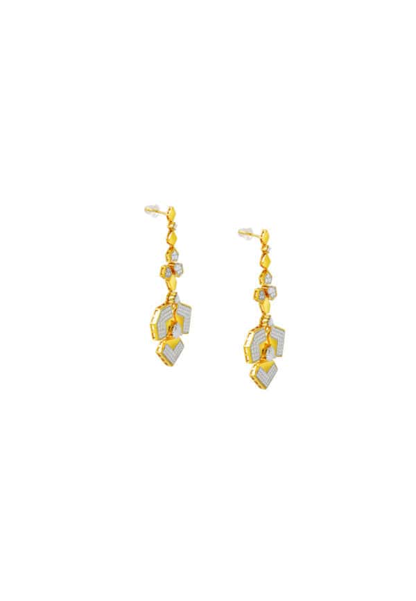 762_0028_DSC00269_2 TOMEI Diamond Cut Collection Earrings, Yellow Gold 916