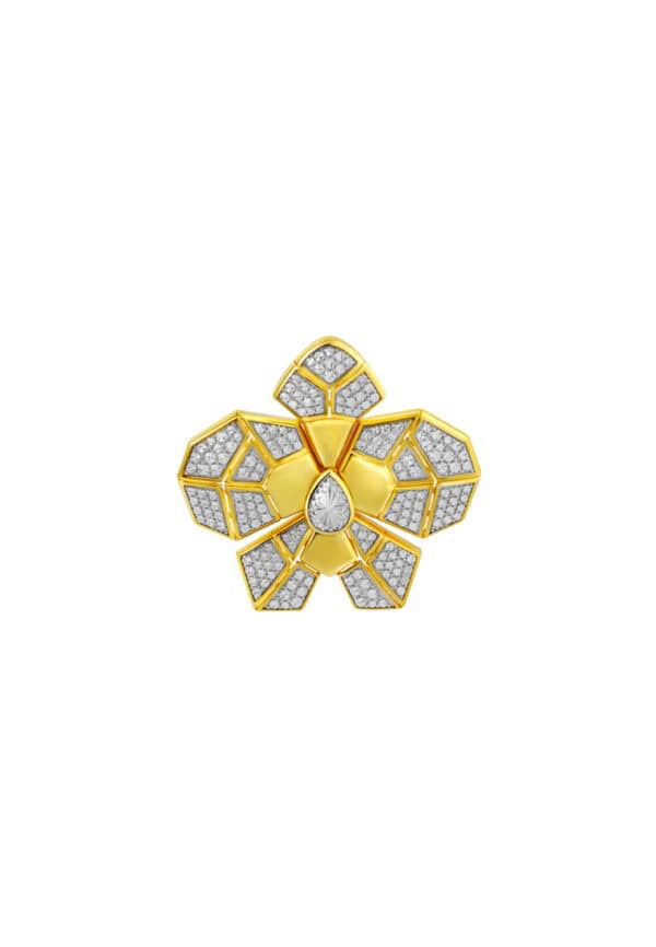 TOMEI Diamond Cut Collection Ring, Yellow Gold 916