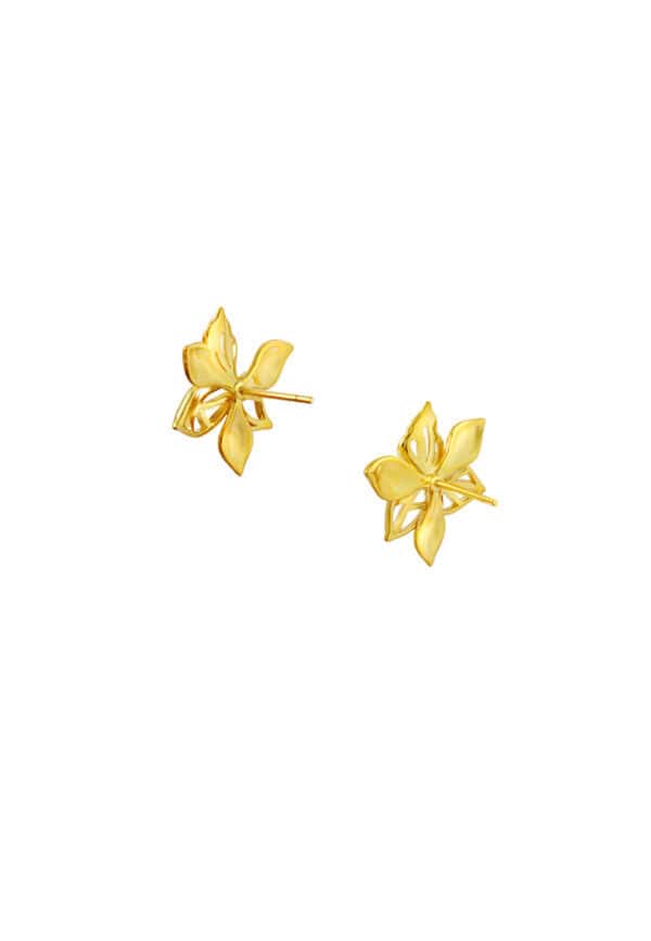 TOMEI Sri Puteri Collection Earrings, Yellow Gold 916