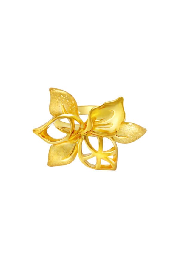 TOMEI Sri Puteri Collection Ring, Yellow Gold 916