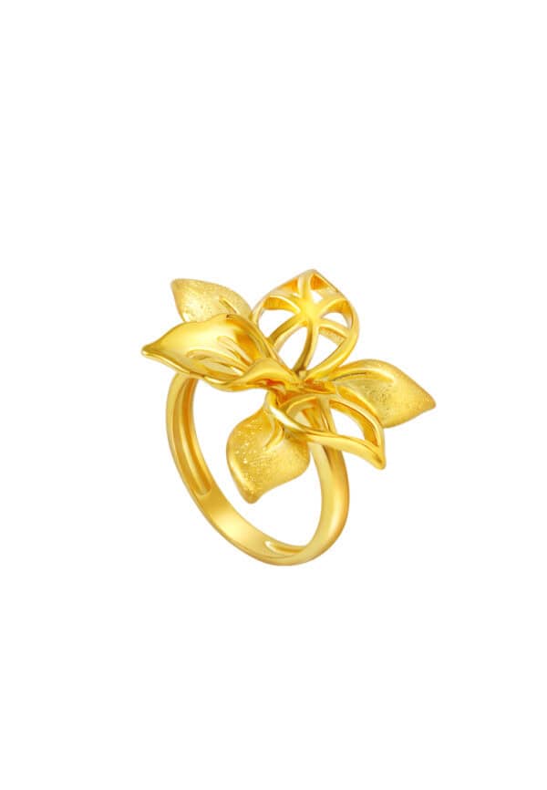 TOMEI Sri Puteri Collection Ring, Yellow Gold 916