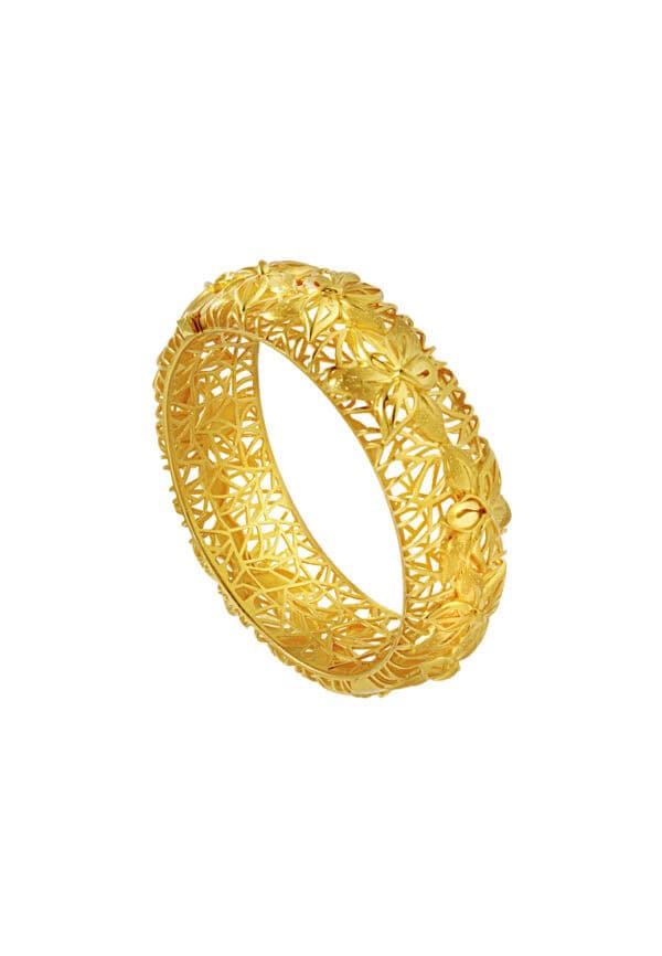TOMEI Sri Puteri Collection Bangle, Yellow Gold 916