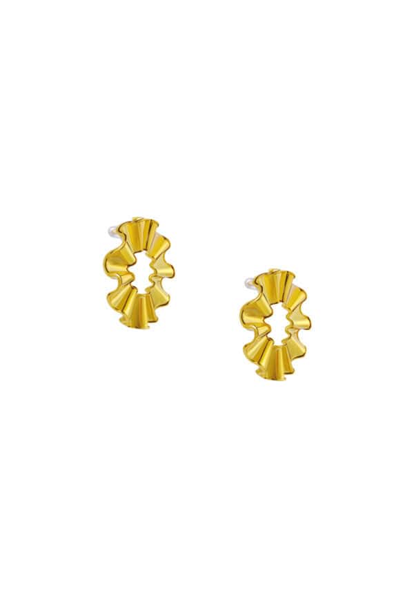 TOMEI Anastasia Earrings, Yellow Gold 916