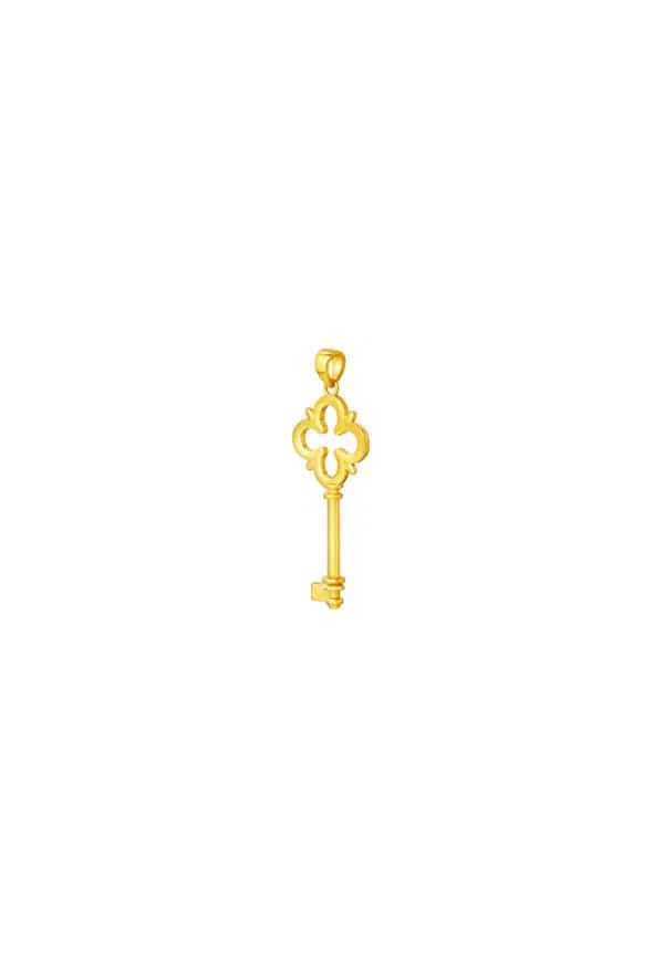 762_0054_P12424-1C_2 TOMEI Lusso Italia Key Pendant, Yellow Gold 916