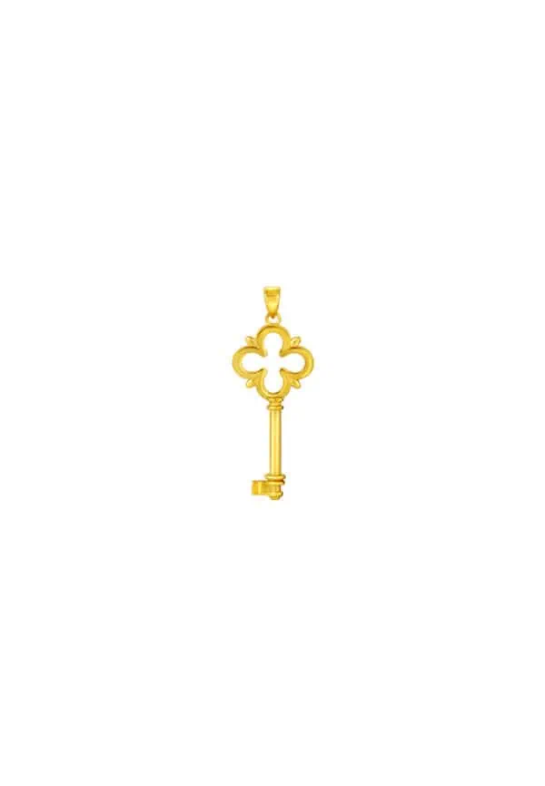 762_0055_P12424-1C TOMEI Lusso Italia Key Pendant, Yellow Gold 916