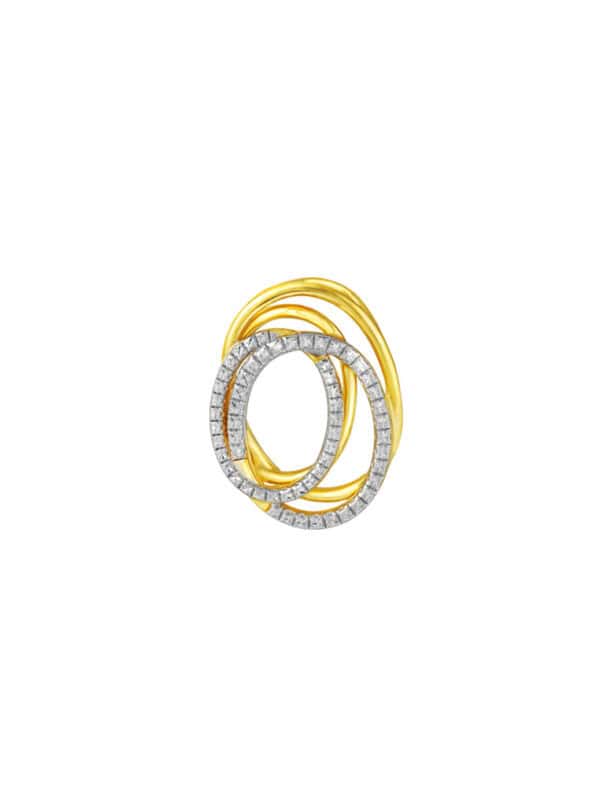 TOMEI Diamond Cut Collection Pendant, Yellow Gold 916