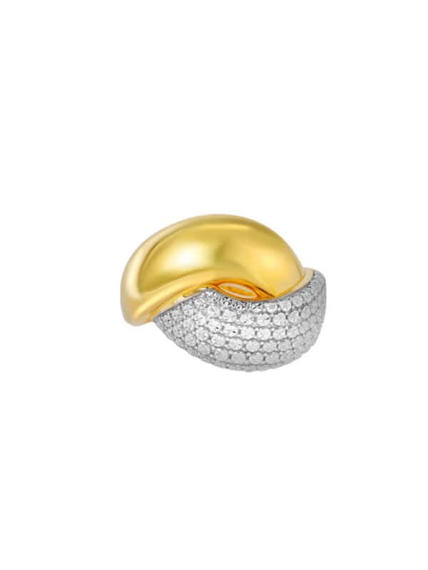 TOMEI Diamond Cut Collection Ring, Yellow Gold 916